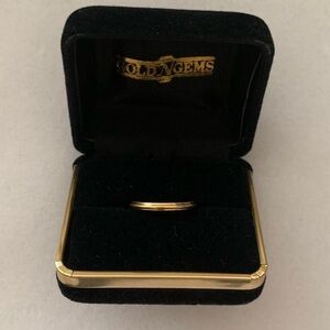 Vintage 14k Solid Gold Stacker/Wedding Band Simple Ring with Rounded Edge Sz 5.5